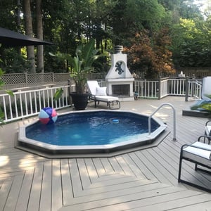 how much does an above ground pool deck cost